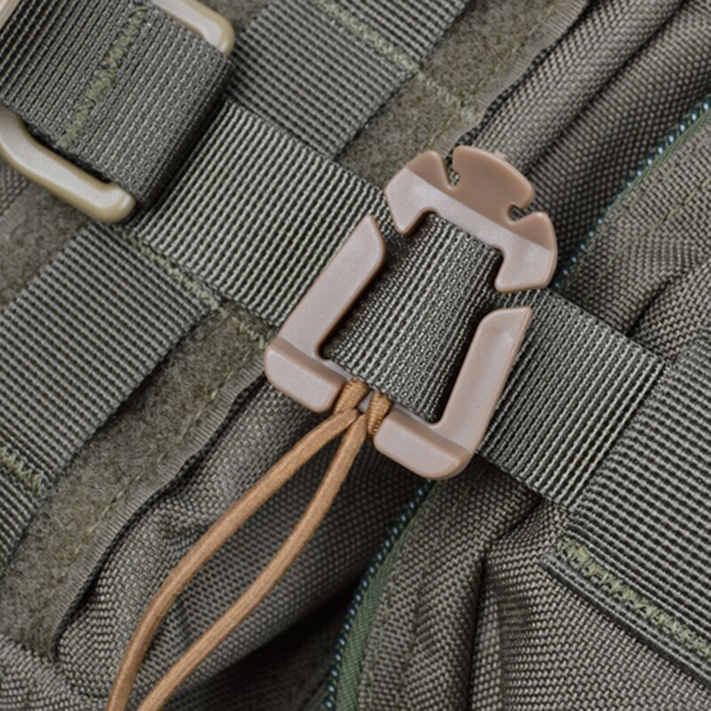 Outdoor Portable Buckle Elastic Rope Hanging Triangle Buckle Fastening Finishing Buckle Winding Clip Storage Ribbon Clip