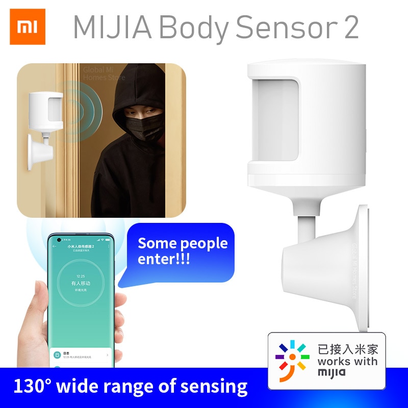 Xiaomi Mijia Menselijk Lichaam Sensor 2 Via Android Ios Slimme Lichaam Beweging Motion Sensor Aansluiting Voor Smart Mi thuis App