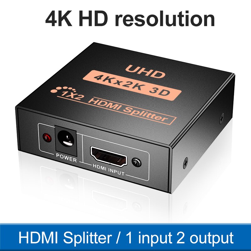 HDMI ONE INPUT TWO OUTPUT Splitter Support 4K * 2K