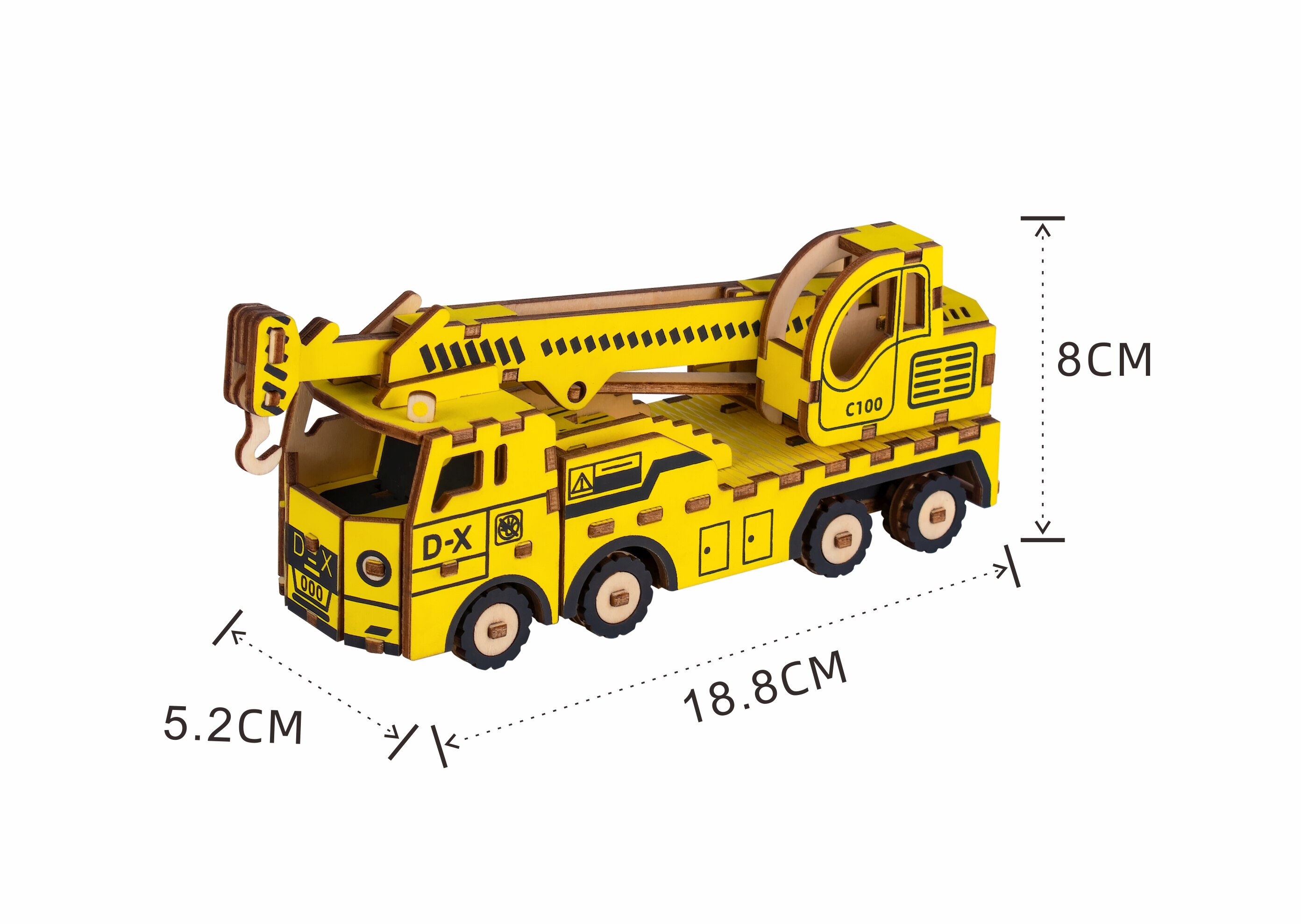3D Kinderen Techniek Auto Puzzel Diy Handgemaakte Model Decoratie Jongen Meisje Houten Educatief Speelgoed: YELLOW