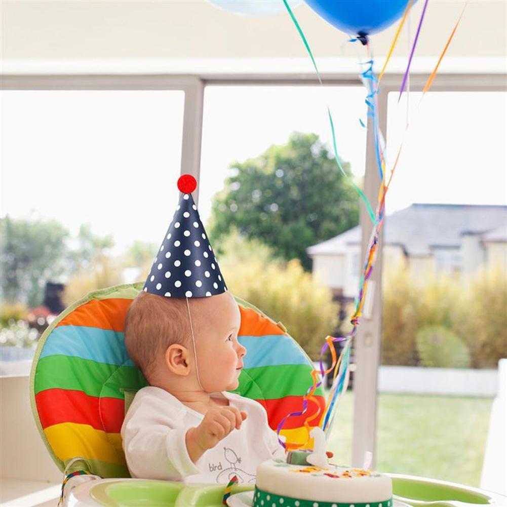 11Pcs/Set Cartoon Party Hats Fun Cone Birthday Party Crown Hats for Children Pets Adults