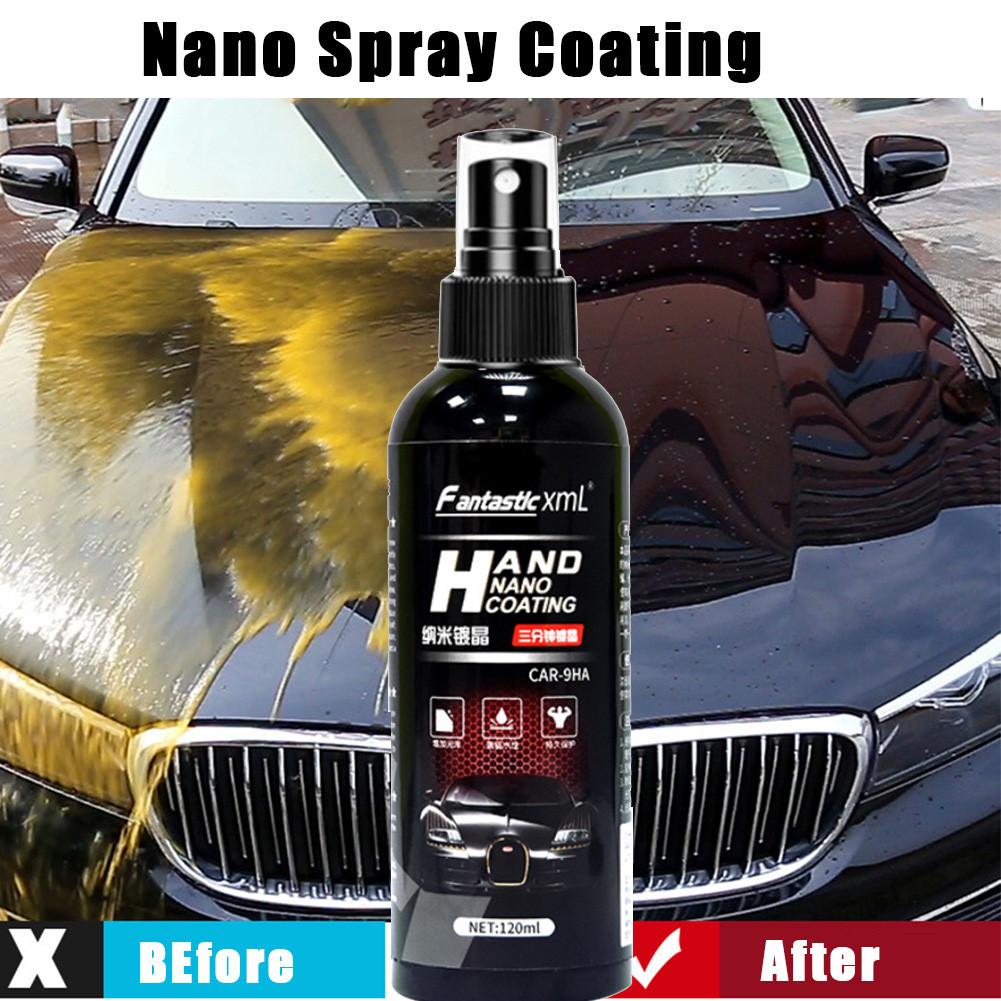 Revêtement de verre hydrophobe de 120ml | Agent de revêtement Nano pour automobile, liquide en Spray, revêtement de verre Anti-rayure, soins de peinture pour détail automobile