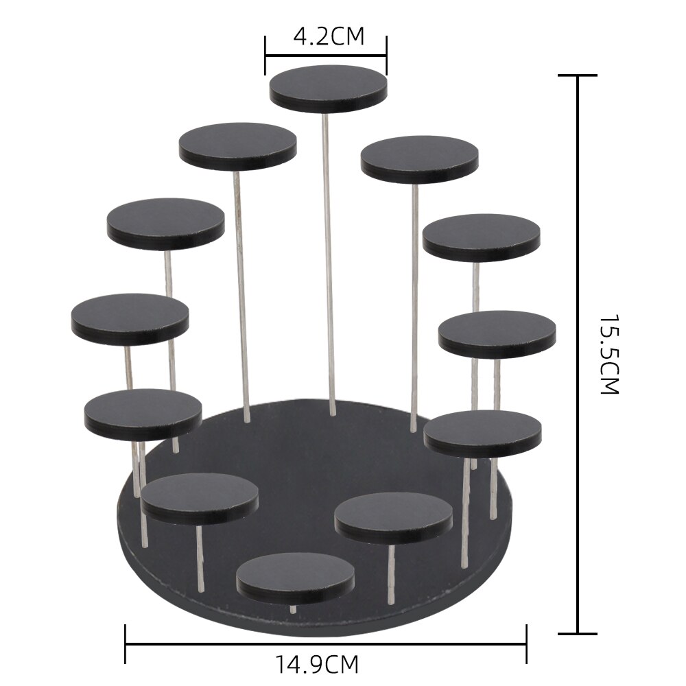 Round Cupcake Stand Acrylic Display Stand For Jewelry Cake Dessert Rack Party Wedding Cake Stand Baby Shower Decoration Holder: 2