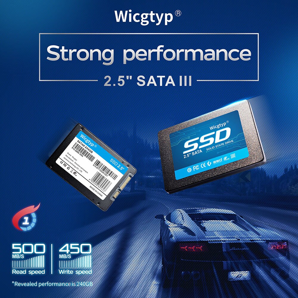 Wicgtyp hdd 2.5" 240gb SSD SATA III 3 Internal Solid State Drive Hard Disk For Laptop Desktop disco duro ssd