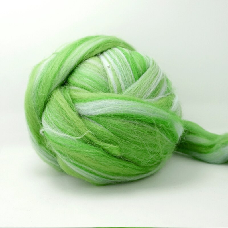 Extra Fijne kleur mengsel Merino Wol roving fiber blended wol 50G Perfect in Nat en naaldvilten y10
