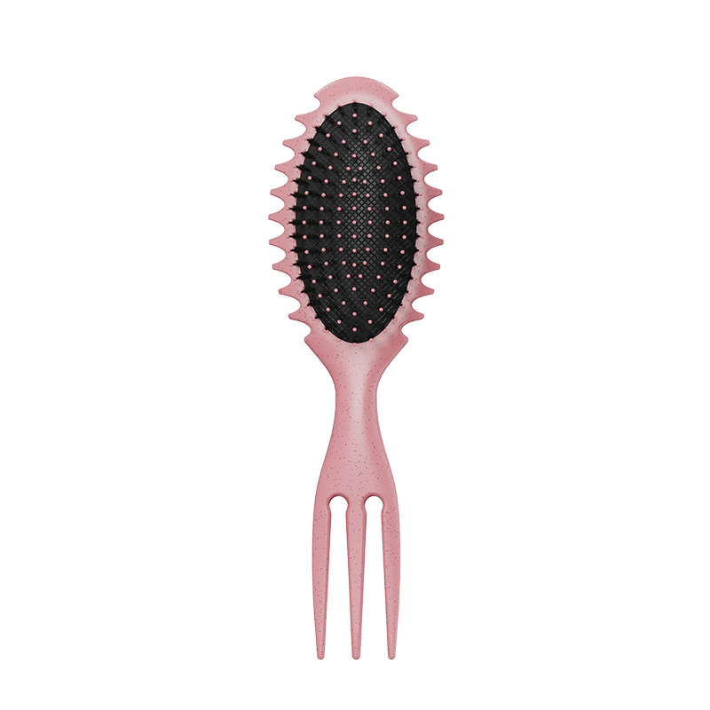 Salon Home Styling Comb Curl Defining Bounce Hair Brush Barbershop Boar Bristle Comb Detangling Shaping Hairbrushes: black