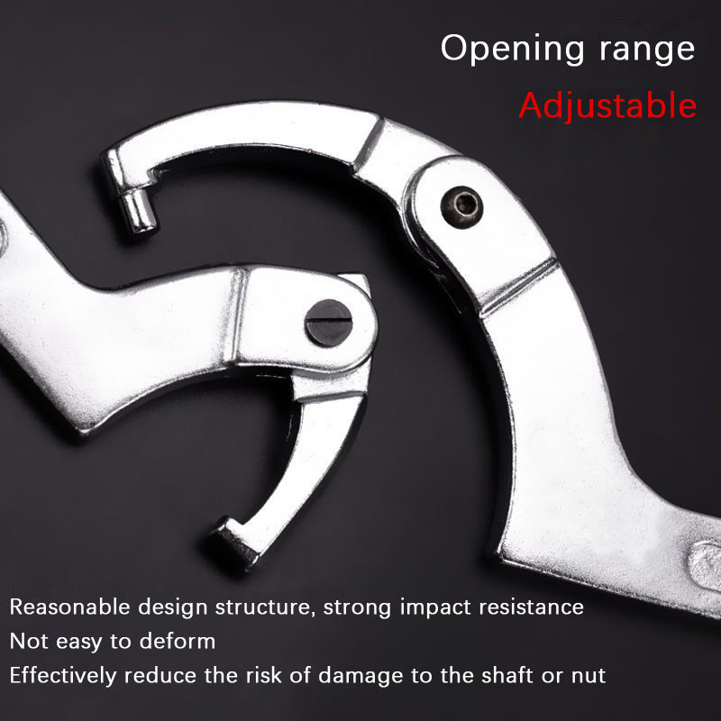 Crescent wrench Adjustable wrench hook C-wrench tool nut bolt Hand tool