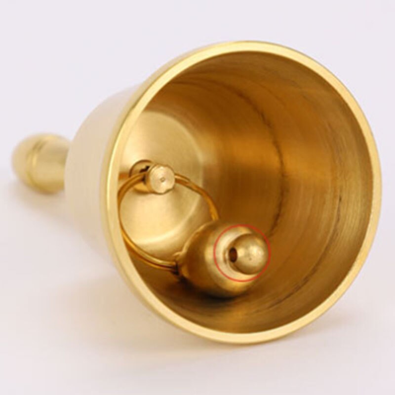 School Hand Klokken Voor Kinderen Kerst Koperen Bel Opknoping Ornamenten Gouden Kleine Grote Jingle Bells Voor Ambachten Hotel Metalen Bell