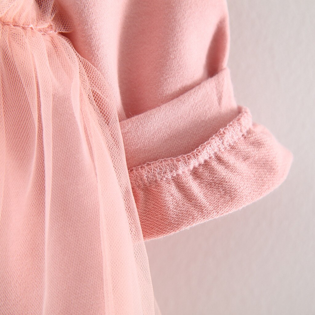 herfst en winter modelsToddler Baby Kids Meisjes Ruches Brief Tulle Patchwork Hooded Sweater Jurk Vallen vervoer