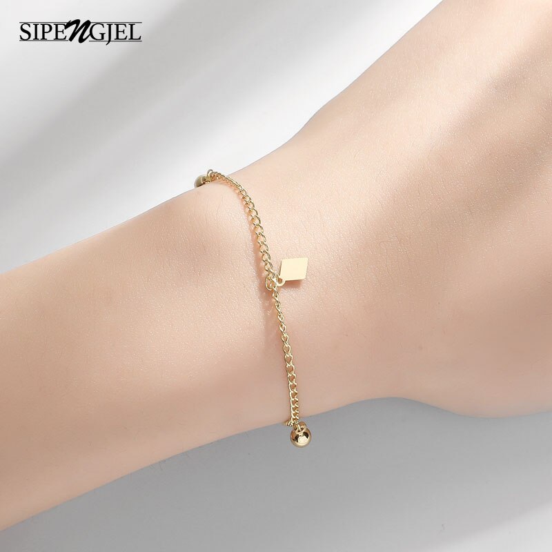 Fashoin Star moon heart Geometric Adjustable Charm Bracelet gold chain bracelet For Women and girl Jewelry