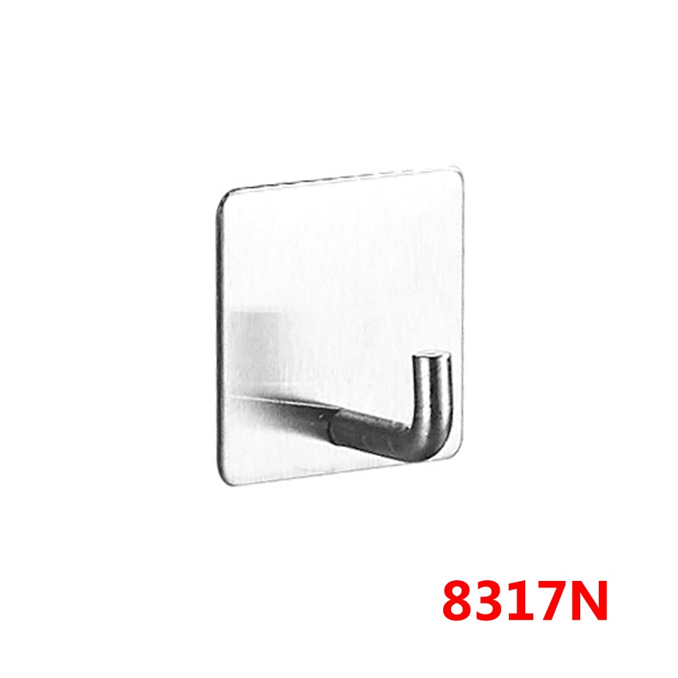 ZOTOBON Black Robe Hook Wall Hook Towel Hook for Bathroom Stainless Steel Coat Hook Rustproof Hook Hanger for Kitchen Hardware: 8317N