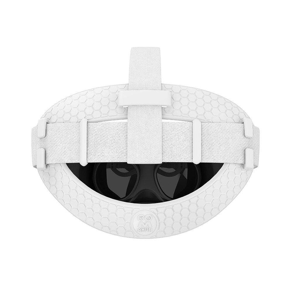 Hoofd Terug Padding Voor Oculus Quest 2 Accessoires Vr Headset Zachte Tpu Pad Verminderen Hoofd Druk Band Voor Oculus Quest 2 Glazen: WHITE