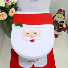 Premium Flanel Kerst Toilet Seat Cover voor Badkamer Decoratie Wasbare Badkamer Accessoires Toilet Seat Cover
