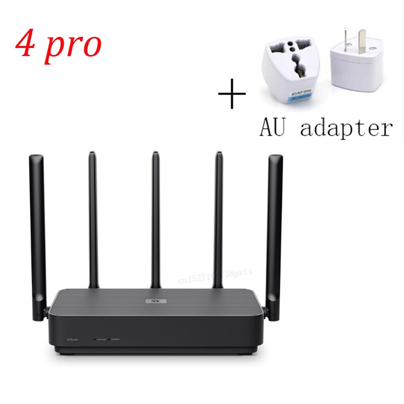 Xiaomi router 4 zawodowiec Gigabit 2.4G/5.0GHz dwuzakresowy 1317 mb/s 128Baran Wifi przekaźnik 5 anteny o wysokim zysku szerszy router bezprzewodowy IPv6: Add UK  adapter