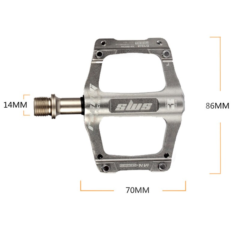 Shanmashi 3 Bearings Aluminium Alloy Ultralight Pedals Mountain Bike Pedal Flat Pedals Bike Parts For Outdoor Sports