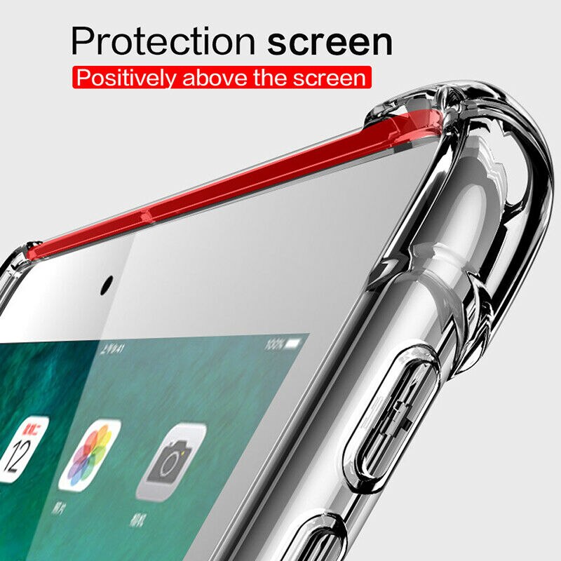 Dla iPad 9.7 2017 2018 2019 10.2 5th 6th 7th generacji przypadku odporność na upadek miękkie etui TPU dla iPad powietrza 1 2 3 Pro 9.7 10.5 11