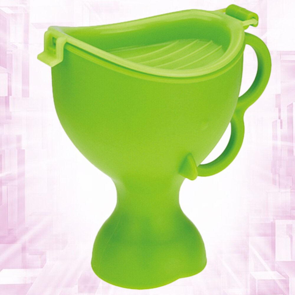 1pc bærbare urinalflasker med låg urinal potte tisseflaske plastik kammerpotte til mænd, børn og ældre (grøn)