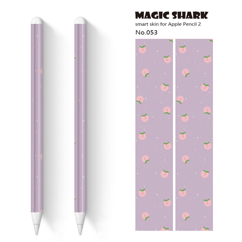 Magisk haj sød tegnefilm kanin bjørn ultra tynd 3m pvc film etui skin tape klistermærke til æble blyant 2 stylus: 053