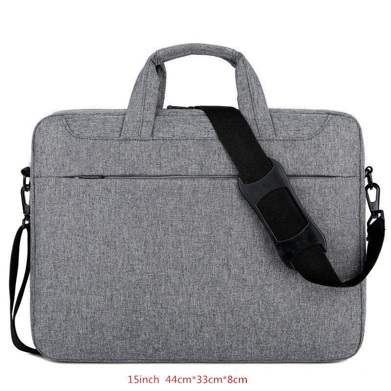 Męska teczka damska torba na laptopa odporna na wstrząsy wodoodporna torba na ramię Crossbody torba podróżna na telefon komórkowy: A Dark gray L