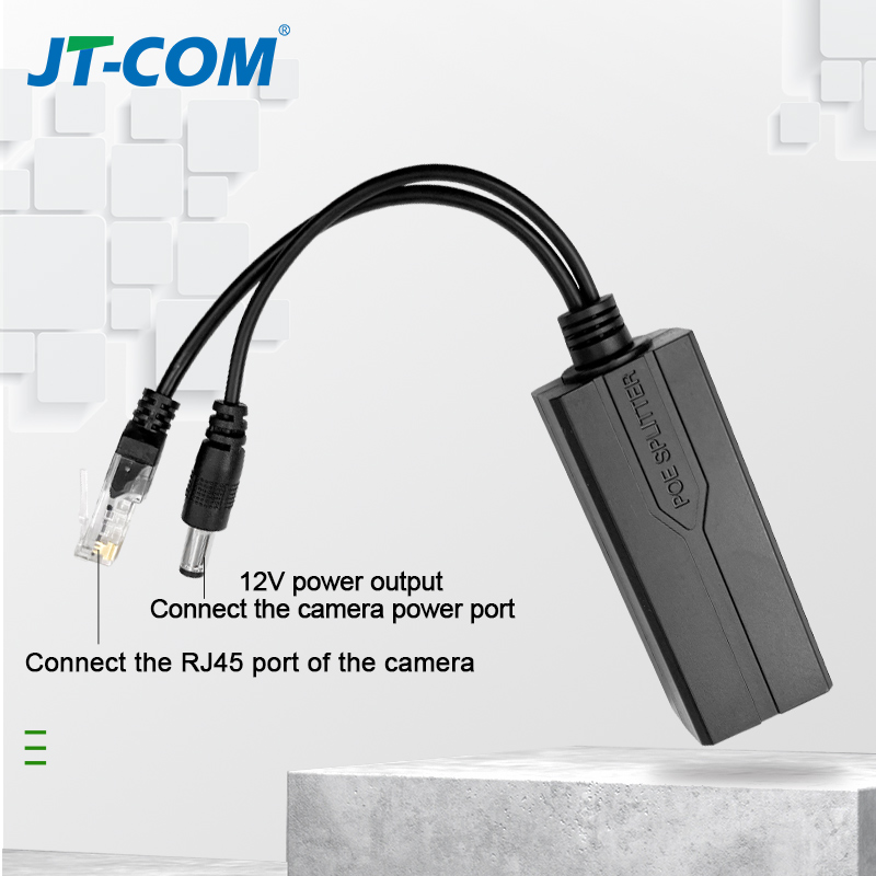 POE Splitter 48V To 12V POE Connectors Splitters Extender Injector IEEE802.3af/at 10/100M For Hikvision POE Splitters