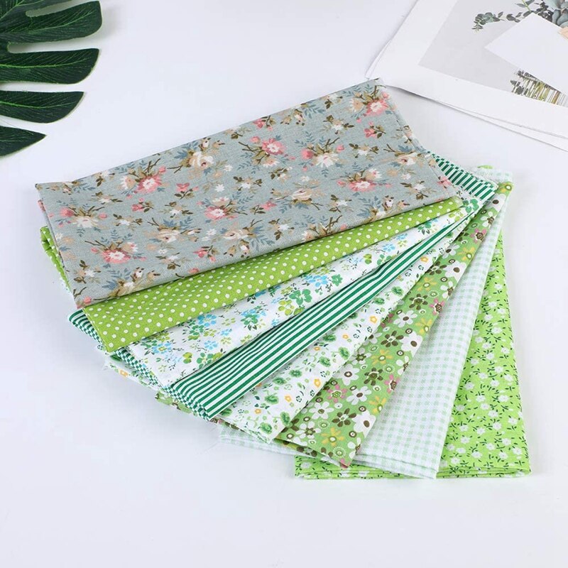 8 stuks textielstof katoen vierkant bedrukt textiel voor bundel doe-het-zelf knutselen naaien kleding quilten 50 x 50cm