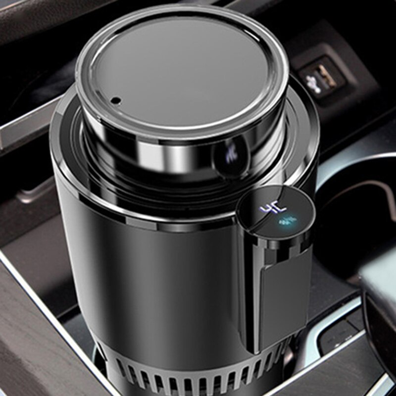 12V Car Office 2 in 1 Heating Cooling Cup Warmer Cooler Cup Smart Digital Display Mug Drinks Holders