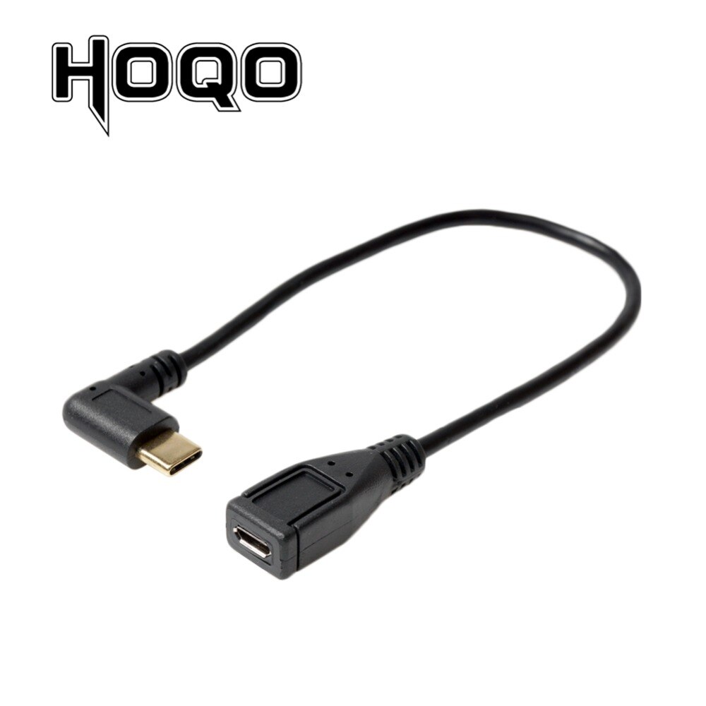 Maschio/femmina Micro USB a tipo C ad angolo retto da USB C a Micro B sincronizzazione carica dati cavo di alimentazione cavo per HDD Mobile Mp4 Carema