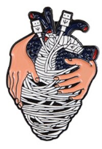 Cartoon Fun Hart Modeling Emaille Broche Oceaan Walvis Spray Bloem Vlinder Liefde Ogen Tekening Schakelaar Legering Badge Pin Sieraden: Style 4