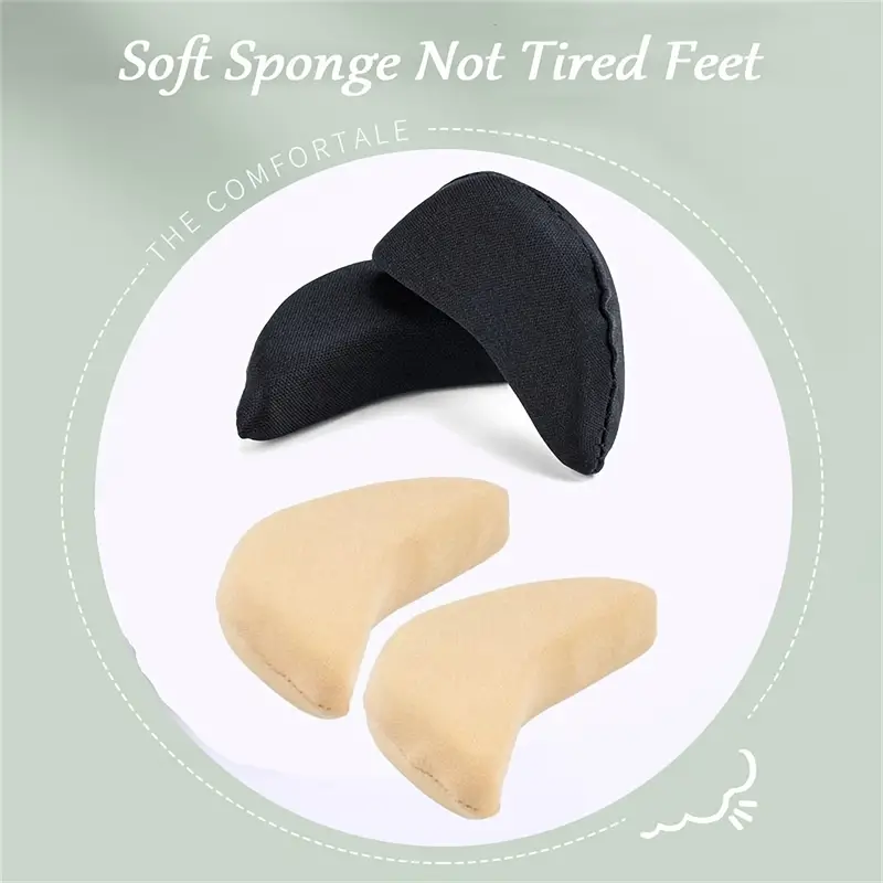 Sponge Forefoot Insert Pads Women Pain Relief High Heel Insoles Reduce Shoes Size Filler Protector Adjustment Shoe Accessories