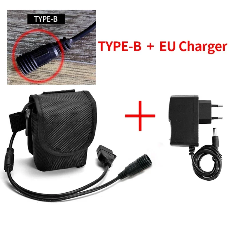 16000mAh 8.4V 18650 Battery Pack Bike Light Battery 6*18650 Lithium Ion for Bike Bicycle Flashlight Headlamp Accessories: Red