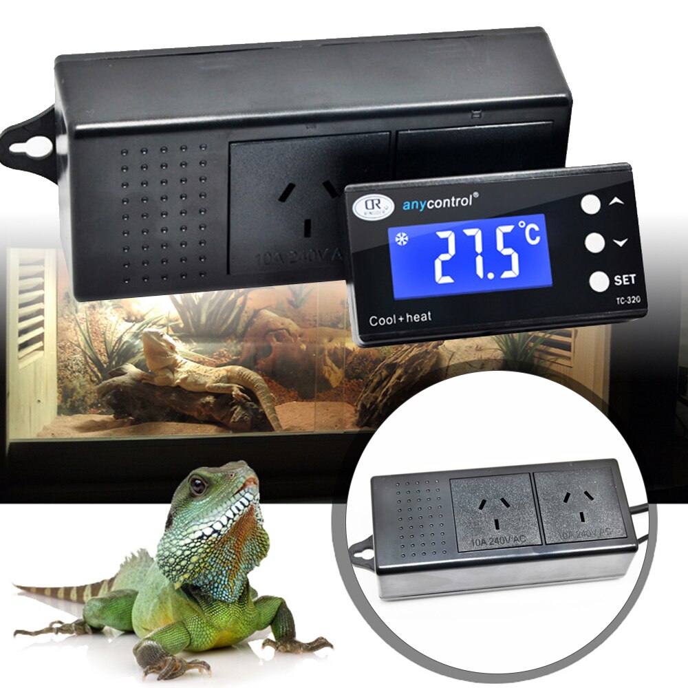 Digitale Temperatuur Controller Reptiel Aquarium Thermostaat Regulator Ntc Sensor Thermostaat Controller Voor Pet Amfibieën Nest