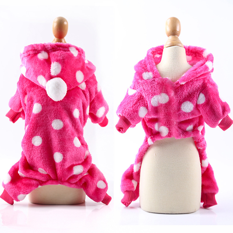 Veste polaire douce pour chien, manteau d&#39;hiver pour chien, Chihuahua, bouledogue français, combinaisons
