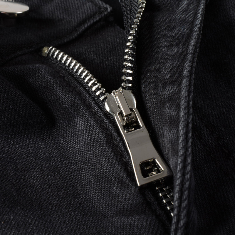 hoch Straße Männer Jeans Schwarz Elastische Dünne Zerstört Zerrissenen Jeans Männer Stern Patch Hüfte hüpfen Denim Punk hosen