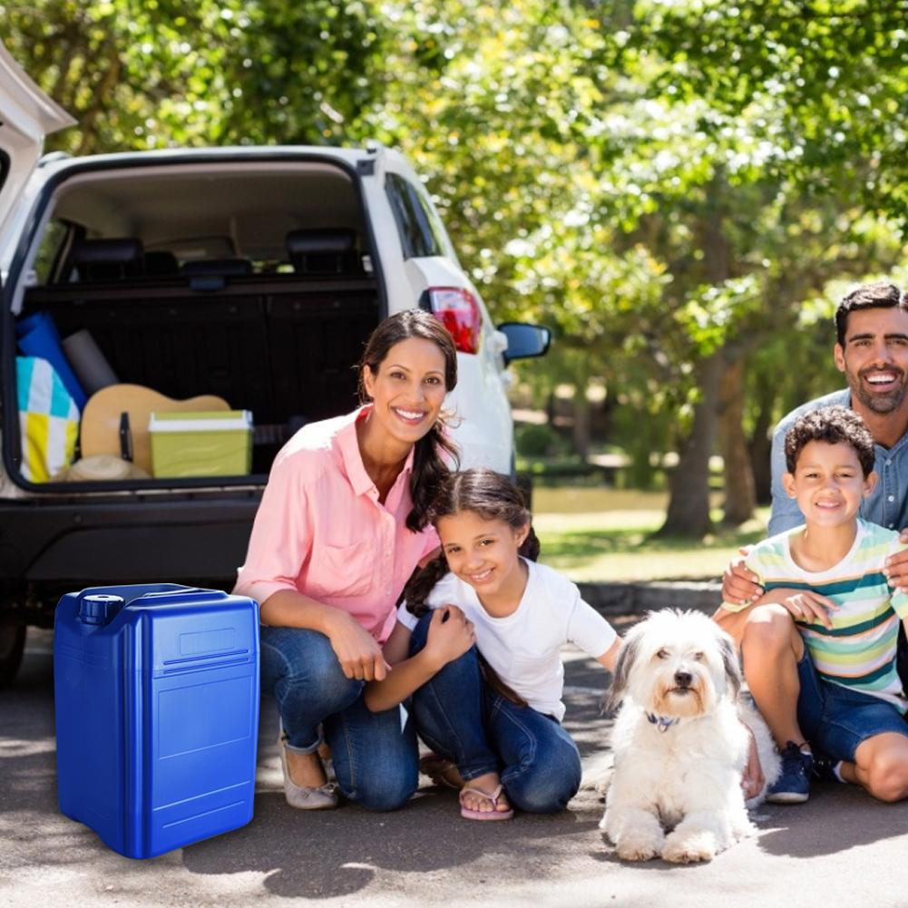 Portable 20L Gas Fuel Tank Spare Plastic Petrol Tanks Gasoline Oil Container Fuel-jugs Blue Gasoline Tank Transfer Pump Fuel