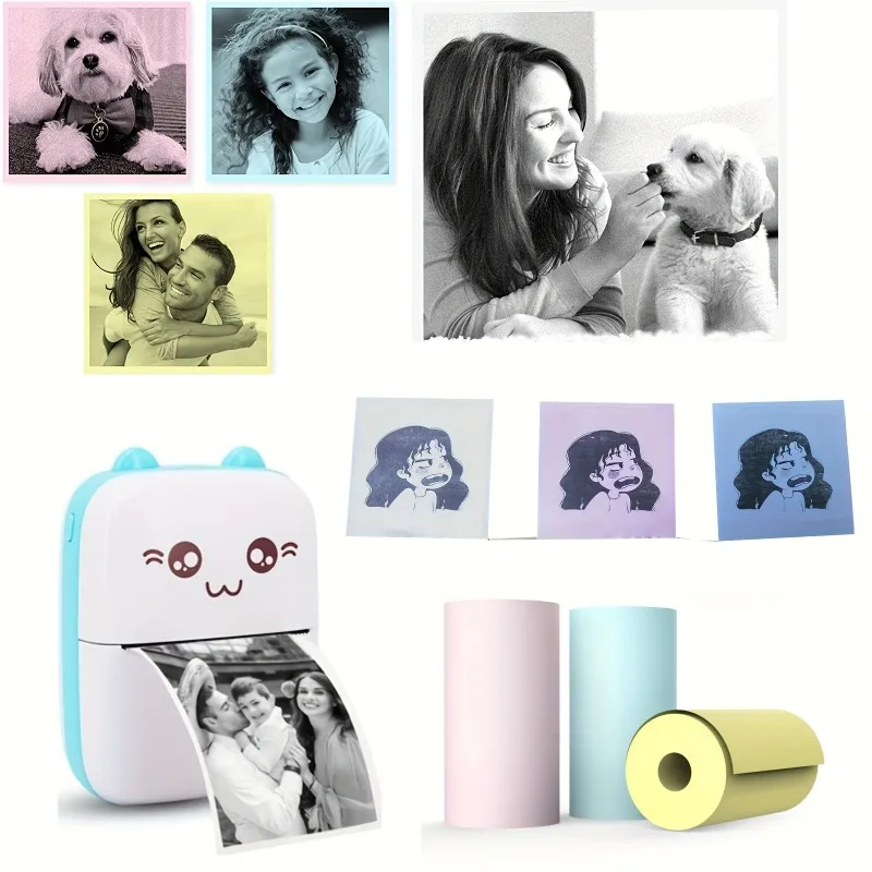 Thermopapier Mini-Druck selbstklebender Etikettenaufkleber für Mini-Drucker Pose Maschine Kind Kamera-Aufkleber 57 mm Breite Rollen
