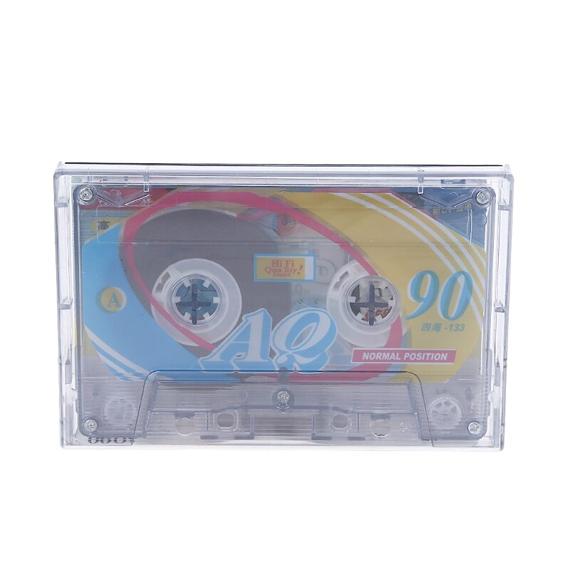 Audio Accessories 2Pcs Plastic Blank Tape Standard Cassette 90 Minute Tape Recorder for Repeater Durable Blank Tape