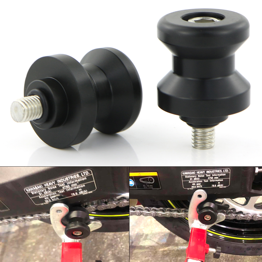 M10 Swingarm Stand Bobbins For Kawasaki Z750/S Z750R Z1000 Z1000SX Ninja 1000 ZX9R ZX11 ZX1100 ZX14 ZX14R ZRX1100 1200/R ZZR1200