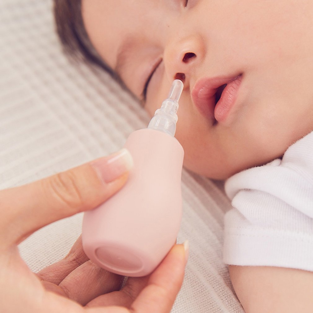 Nariz do bebê aspirador nasal aspirador nasal manual de silicone dispositivo de sucção nasal infantil anti-retrofluxo aspirador nasal