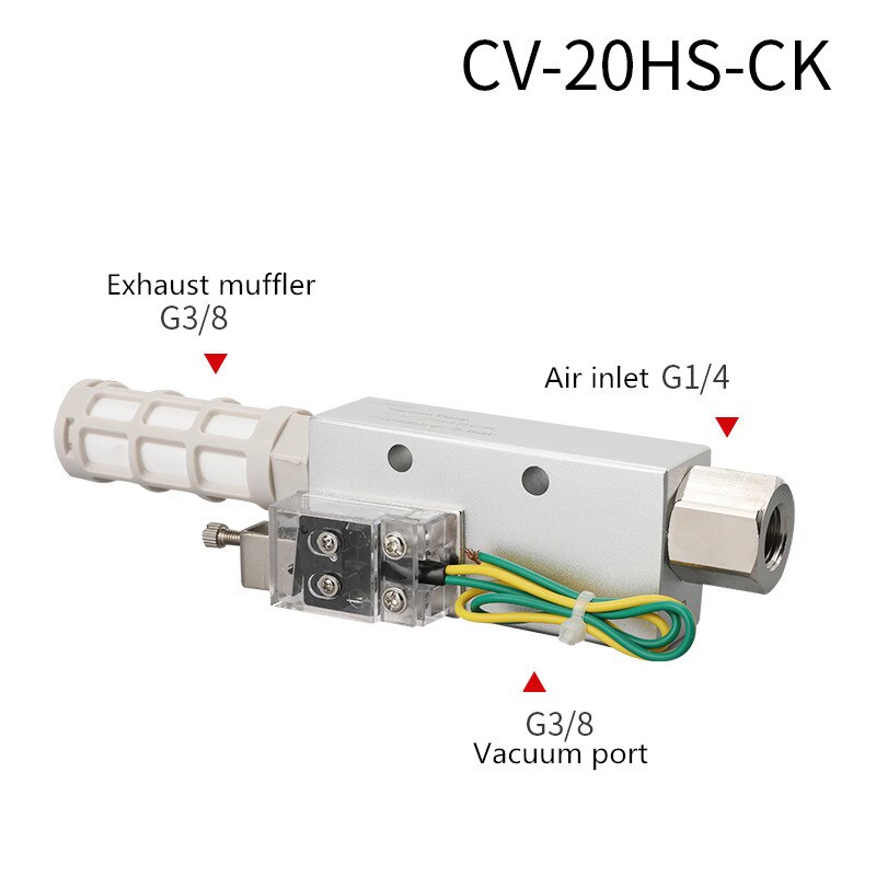 Vacuum Micro Switch Generator Ejector Pressure Control Valven Negative Air Pneumatic Parts Vacuo CV-05CK CV-10CK CV-15CK 25: 20-CK