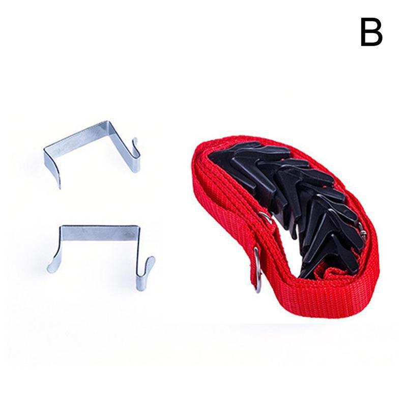 Popular Adjustable Straps Hat Bag Coat Clothes Rack Storage The Kitchen Cabinet Hanger Cupboard Over Door Holders Organizer I9V4: Light Grey