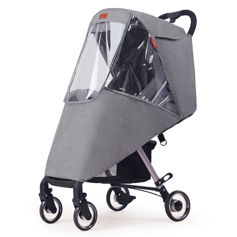 Stroller Rain Cover Universal Clear Upgrade Stroller Cover for Toddlers Umbrella Stroller Sun Visor Shade Canopy Baby Carriage