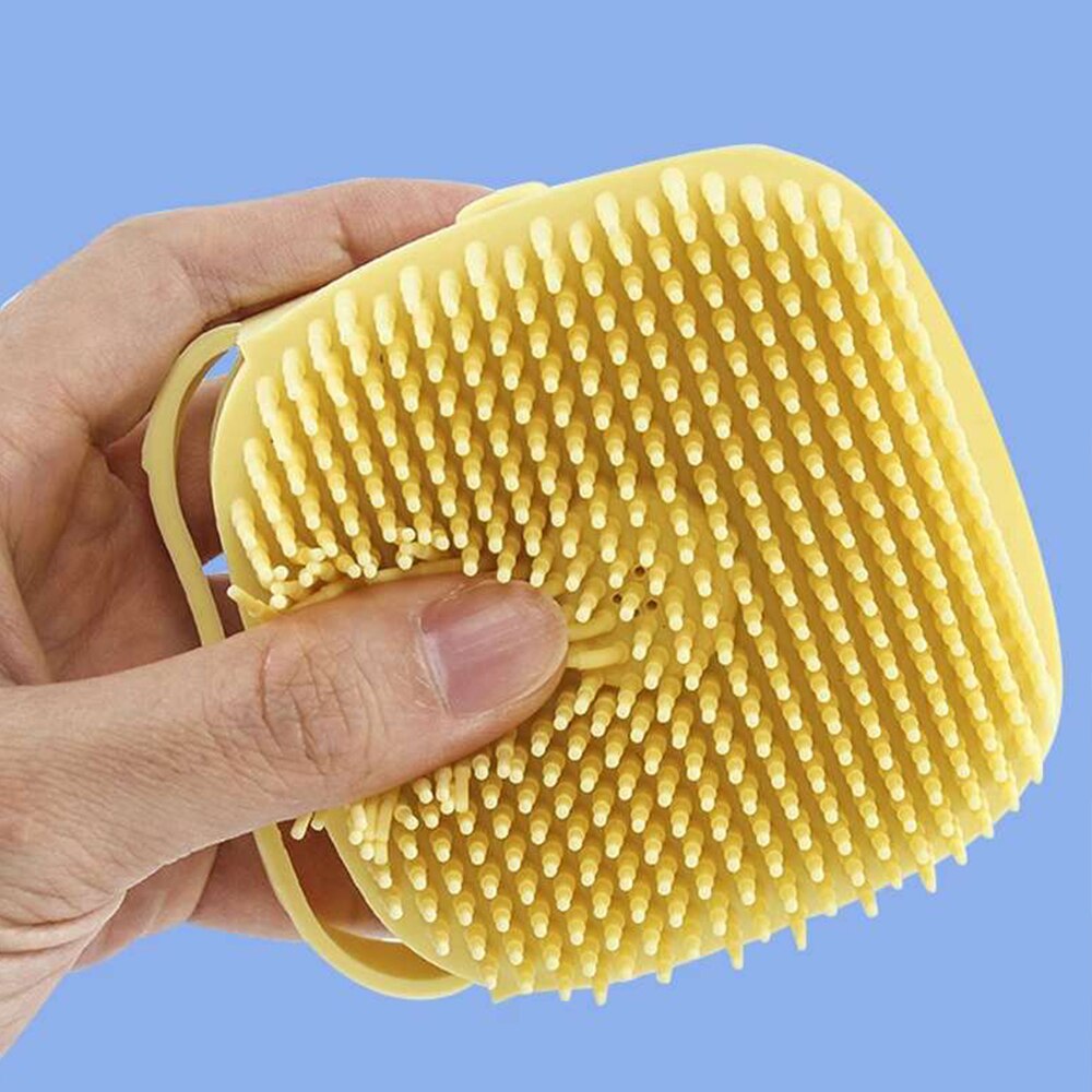 Hond Shampoo Borstel Kat Massage Kam Grooming Scrubber Borstel Voor Zwemmen Korte Haar Zachte Siliconen Rubber Borstels