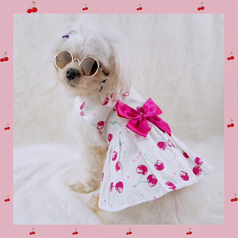 Small Dog Costume Summer Cat Dress Doggy Puppy Chihuahua Yorkie Pomeranian Clothes Maltese Poodle Pet Clothing XS Dog Skirt