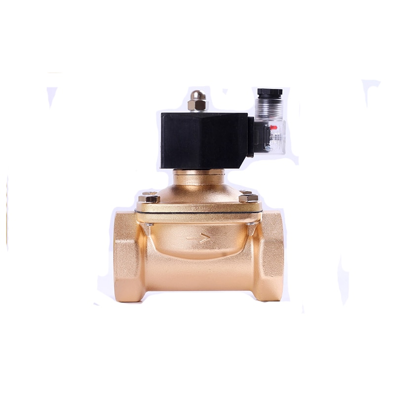 2Way 1/2" Brass Lpg Natural Gas Solenoid Valve 220vac 24v Normally Closed high Temperature