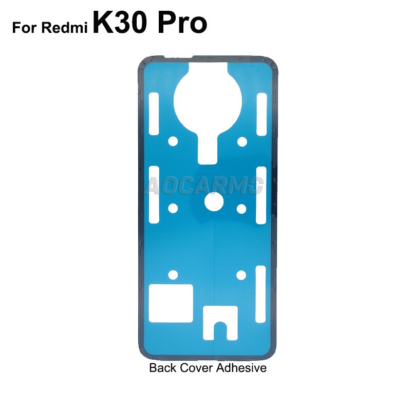 Aocarmo Back Cover Adhesive Rear Housing Tape Back Camera Sticker For Redmi K30 Pro: Back Adhesive