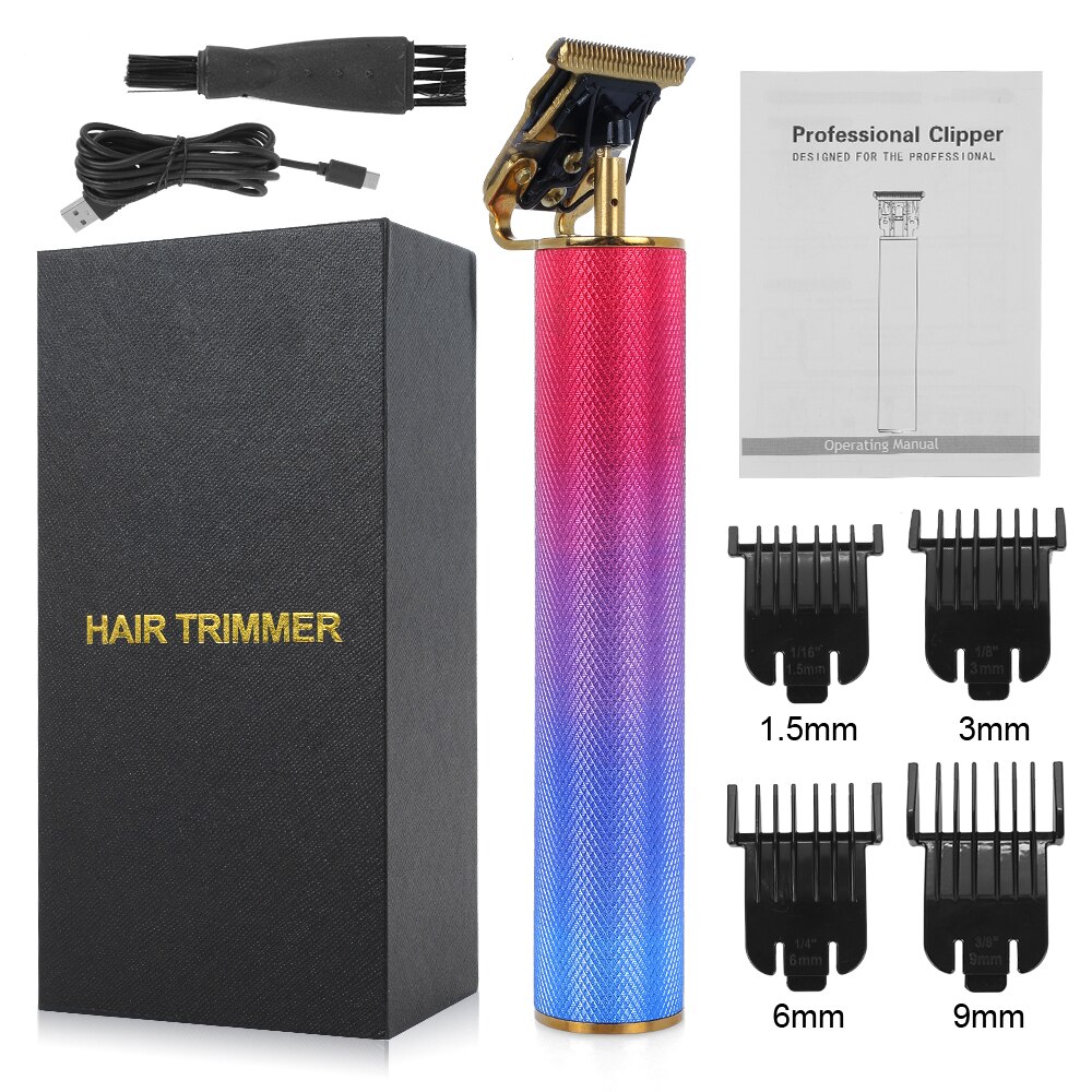 T9 Electric Clipper Trimmer T-Outliner Barber Shaving Machine Beard Trimmers Shaver Cordless Haircut Men Razor