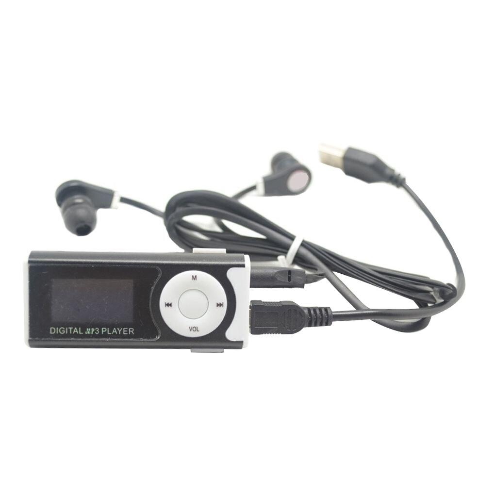 Digital Music MP3 Player Mini USB OLED Screen MP3 Support 16/32GB Micro SD TF Card Light Clip Flashlight For Sport Home