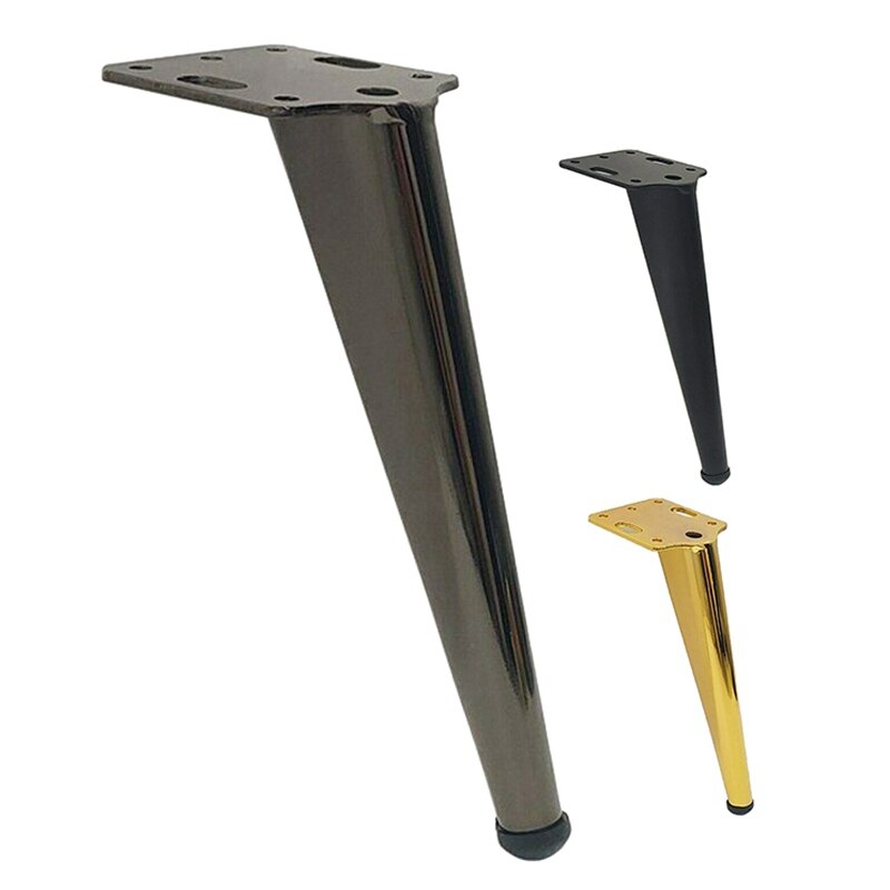 4 Pcs Metal Support Feet Tapered Sofa Feet Cupboard Table Feet Table Legs 18Cm With Mounting Screw Accessories