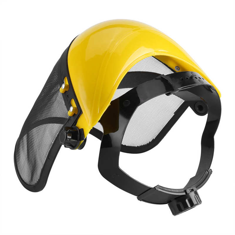 Casque de sécurité abeille avec visière complète en maille pour coupe-brosse, Protection forestière, en coton