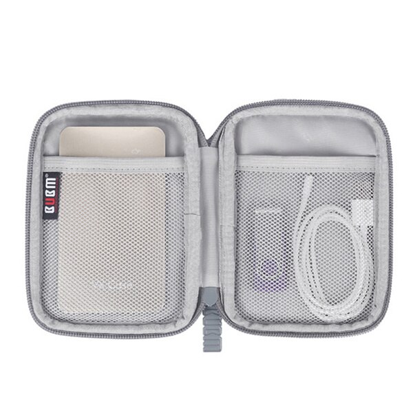 Doppellagiger organizer für elektronisches zubehör, aufbewahrungstasche, reisekabel-organizer, datenkabel-organizer, großes fassungsvermögen für ipads: Einlagig-grau